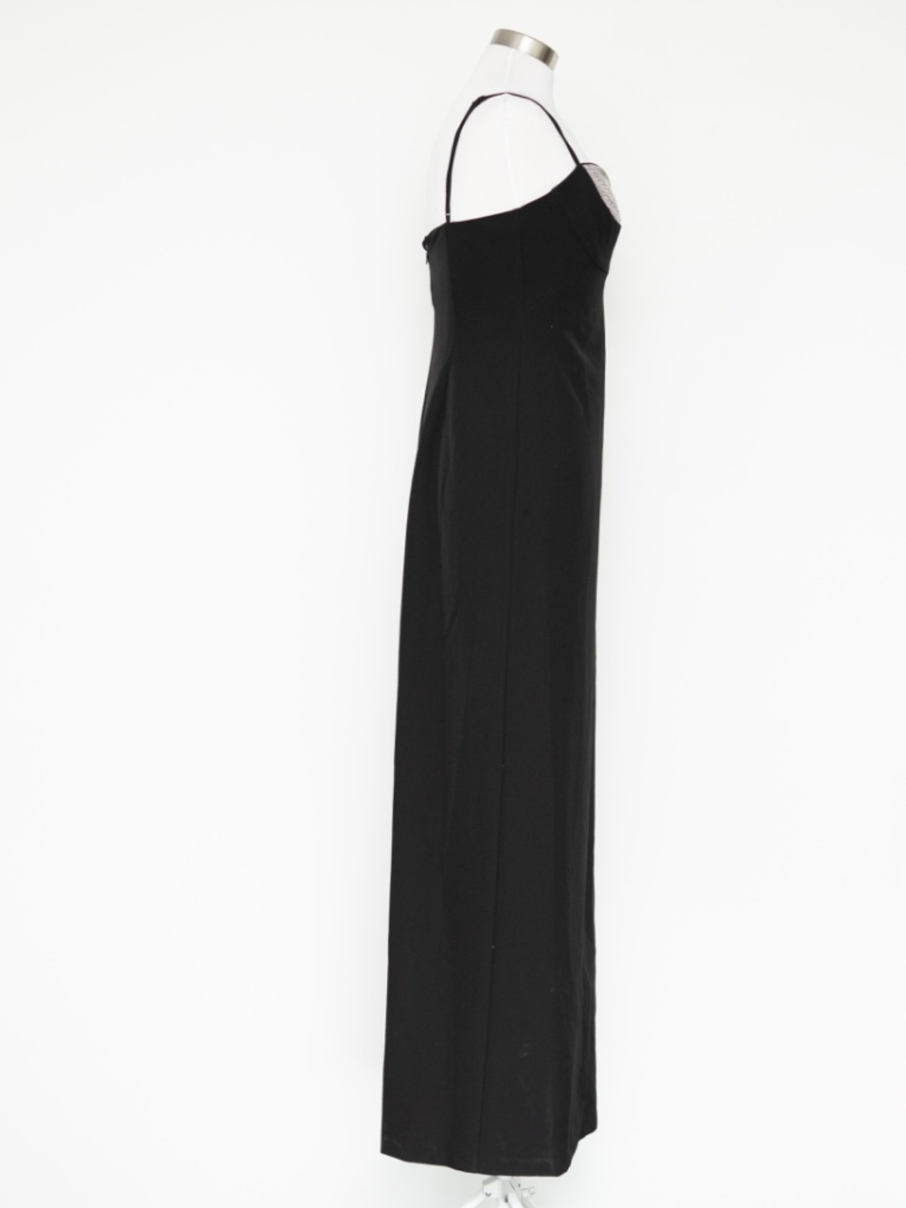 Adrianna Papell- Crystal Sweetheart Crepe Column Gown - Picture 5 of 12